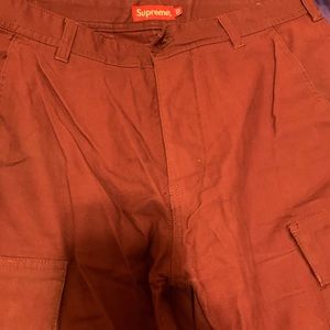 Supreme cargo pants red